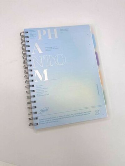 Блокнот тетрадь с разделителями формат В5 175х250 мм 110 листов голубой (3967-5)