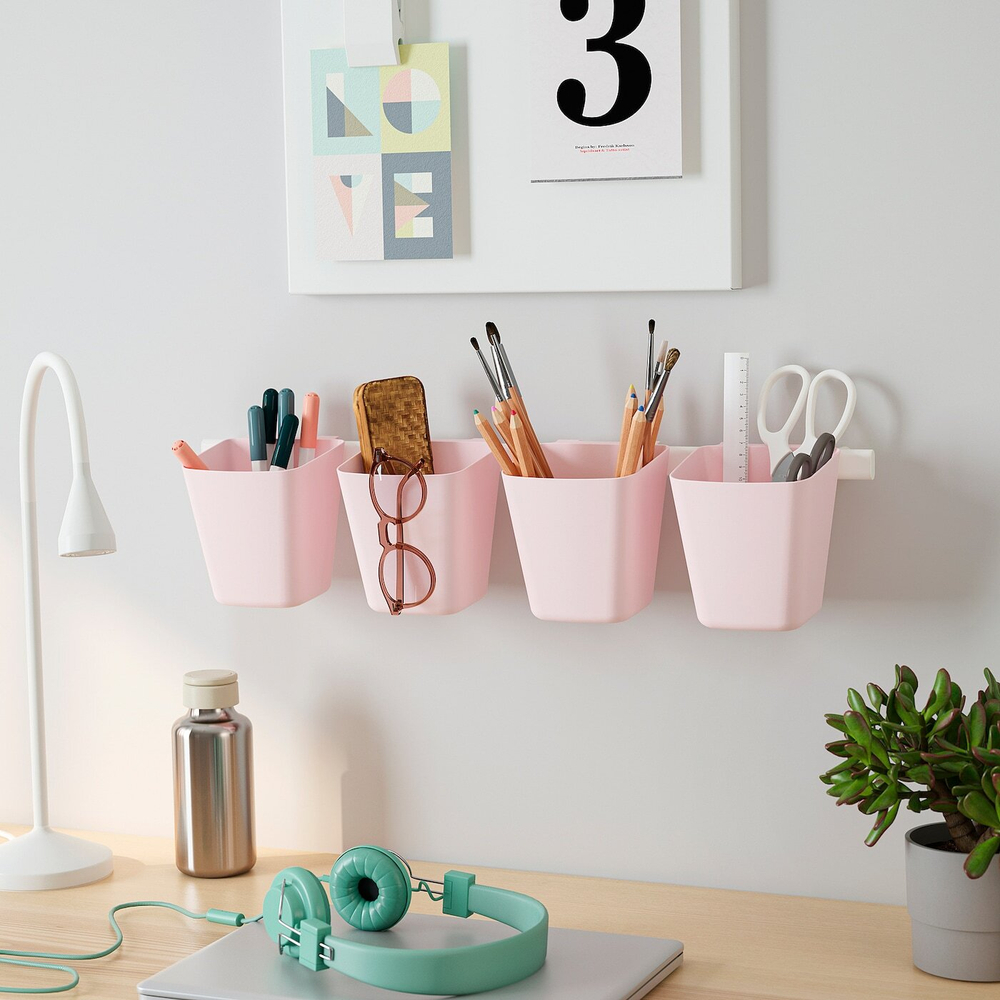 Подвесной контейнер IKEA SUNNERSTA (СУННЕРСТА), Розовый, 12x11 см