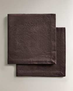 ZARA HOME ЖАККАРДОВАЯ САЛФЕТКАУ (УПАКОВКА ИЗ 2 ШТУК), КОРИЧНЕВЫЙ