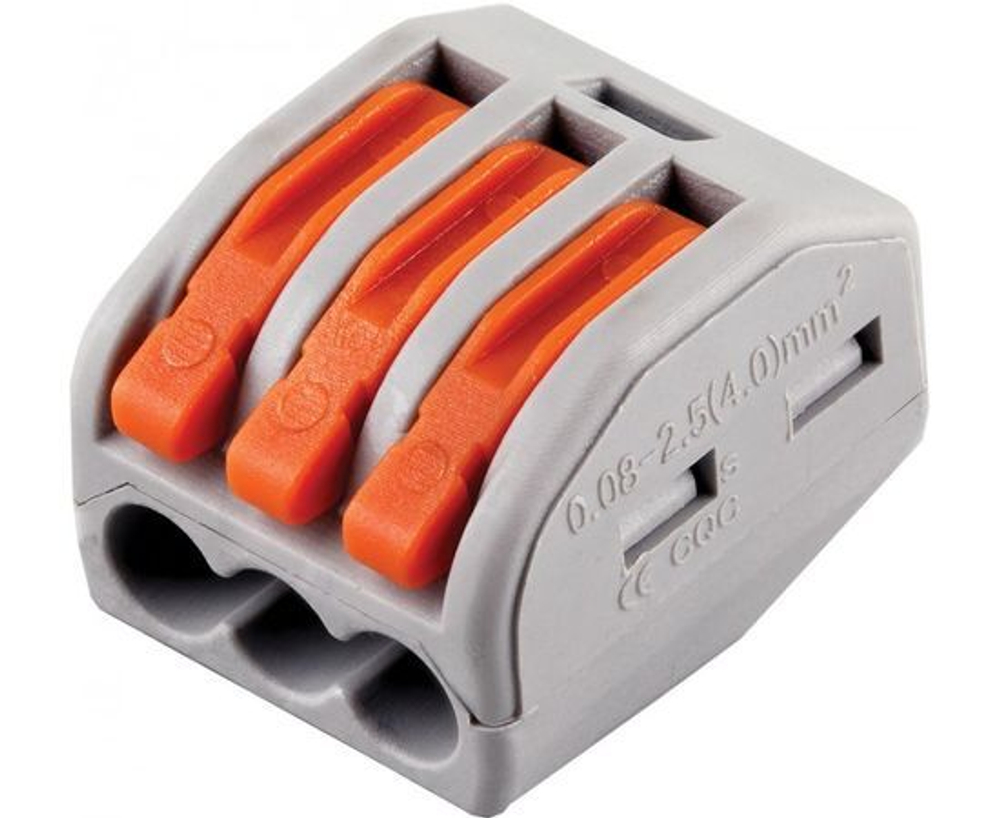 Клемма строительно-монтажная 3-проводная LD222-413 Stekker 32397