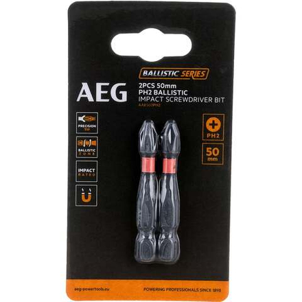 Биты ударные AAK502PH2 (2 шт; PH2; 50 мм) AEG 4932479165