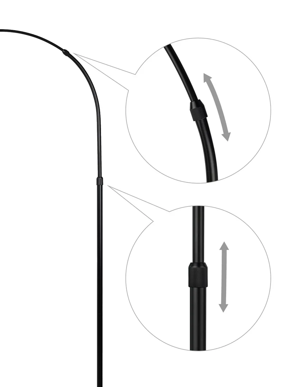 Торшер напольный с абажуром