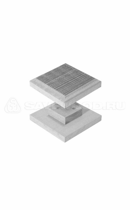 Крышка для заборов и ограждений из ДПК Пепельный