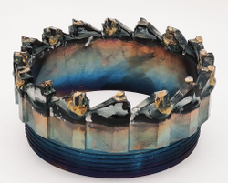 Коронка твердосплавная, усиленная КТ-10, D=(176), резьба (162)