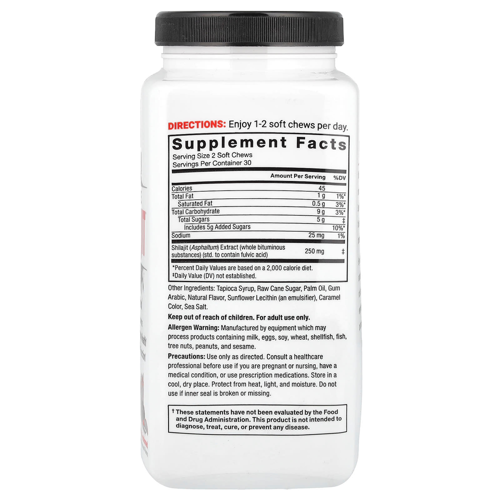 Force Factor, Supreme Shilajit ™, старомодное копчение, 60 жевательных таблеток