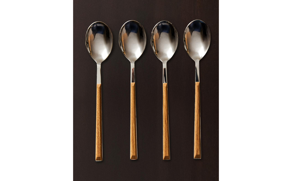 Zara Home набор столовых приборов из нержавеющей стали, цвет коричневый, 21 см · 2210/300