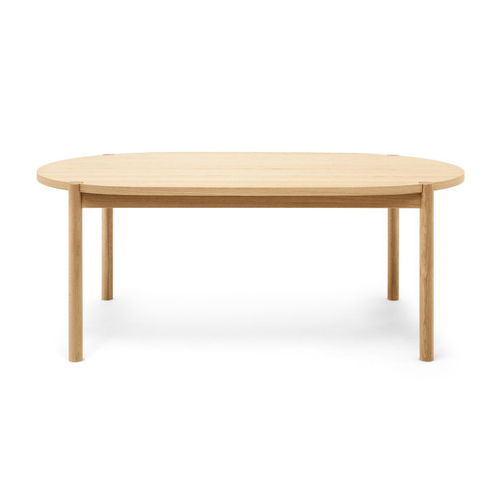 Овальный кухонный стол из массива дуба - OWE - Не раскладной 200/250х100 см