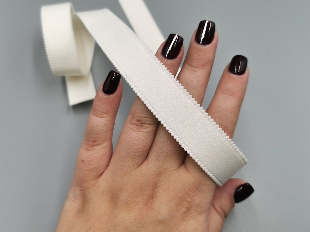 Бретелечная резинка с фестонами, 20 мм, Lauma, молоко, (Арт: BR612/20-004), м