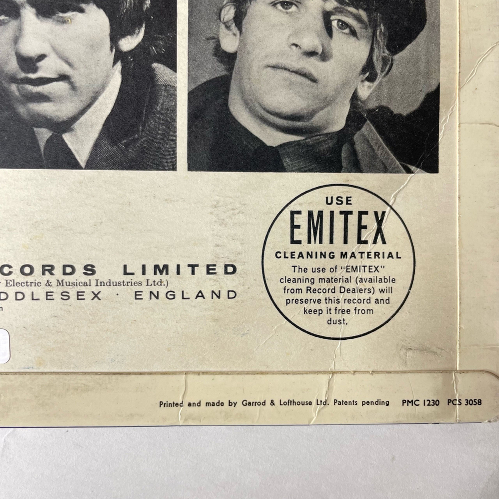 Винтажная виниловая пластинка LP The Beatles A Hard Day's Night (Англия 1964) Mono