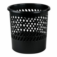 Корзина для бумаг STAFF "Basic" сетчатая, 10 л, черная