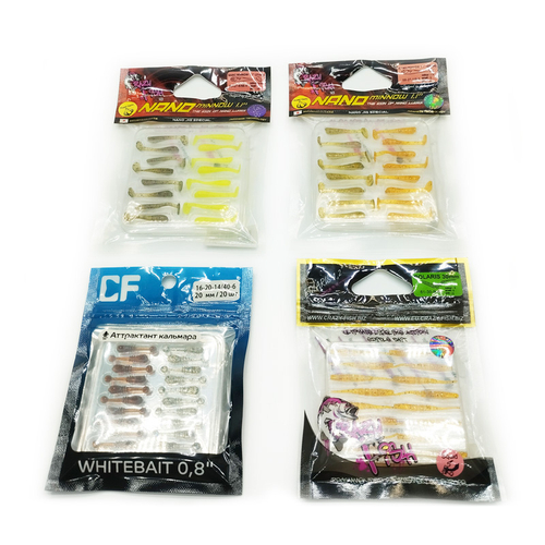 Набор приманок CF #4 - вайт-бейт + поларис + нано минноу (68 шт, 4 упаковки)