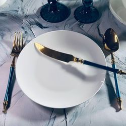 Lenardi 205-629 Набор из 6 тарелок 20,5см ATLANT в под.уп.(х12)Костяной фарфор