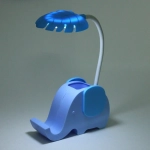 Настольная лампа «Sweet - Слоненок» 13*7*12.5 см LED с подстаканником, USB 0.6-3W, Голубой
