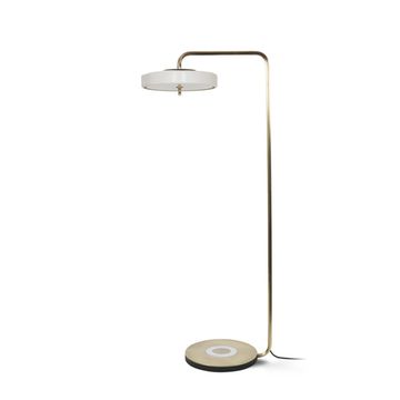 Bert Frank Revolt  Floor Lamp ( white + gold  )