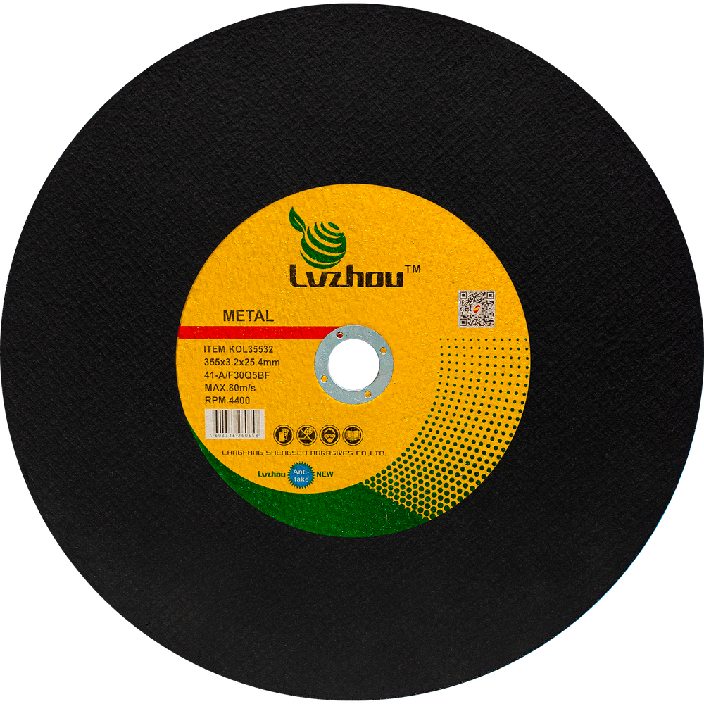 Диск отрезной по металлу и нержавеющей стали LVZHOU 355х3,2х25,4mm, KOL35532
