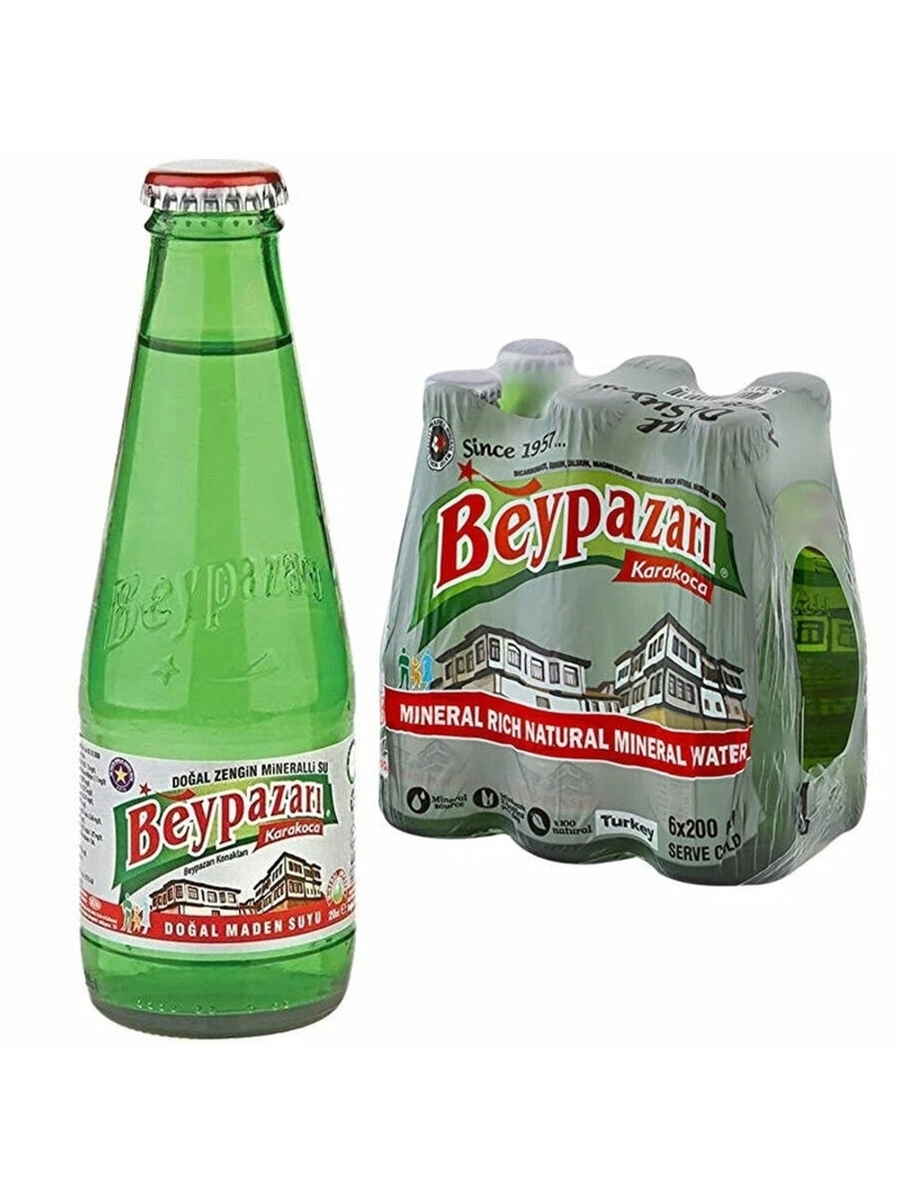 BEYPARAZI Минеральная вода, 200мл ( 6 шт в упаковке)