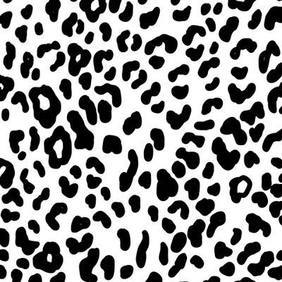 черно-белый леопард