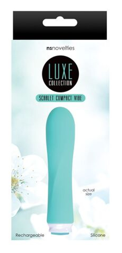 Мятный мини-вибратор Compact Vibe Scarlet - 11 см. (Цвет: мятный)