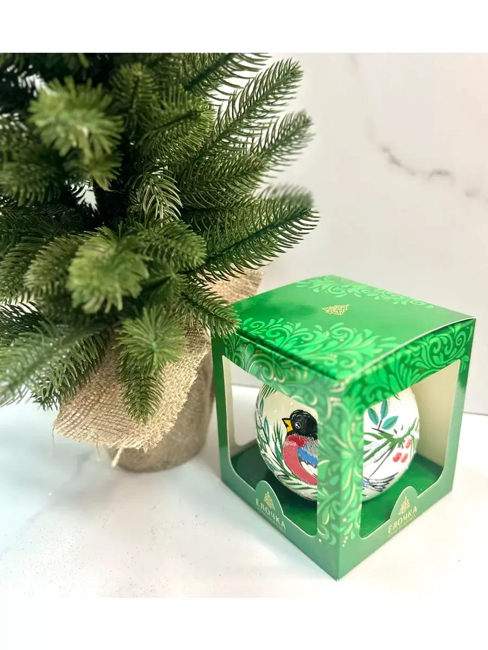 Елочный шар из стекла 115мм С1097