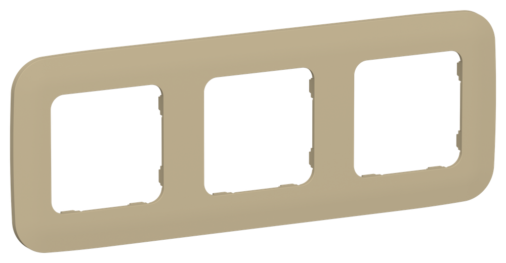 FLITE Рамка 3-местная РУ-3-А-ФлХ хаки IEK