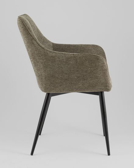 Стул обеденный Adam рогожка серо-зеленый