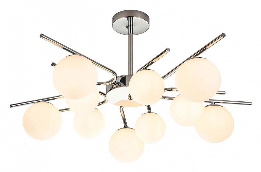 Люстра на штанге Escada Sphere 642/10P Silver