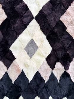 Покрывало меховое ковер из шкуры овчины