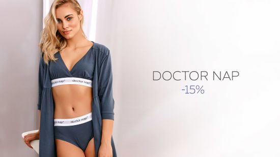 Скидка 15% на домашнюю одежду Doctor Nap