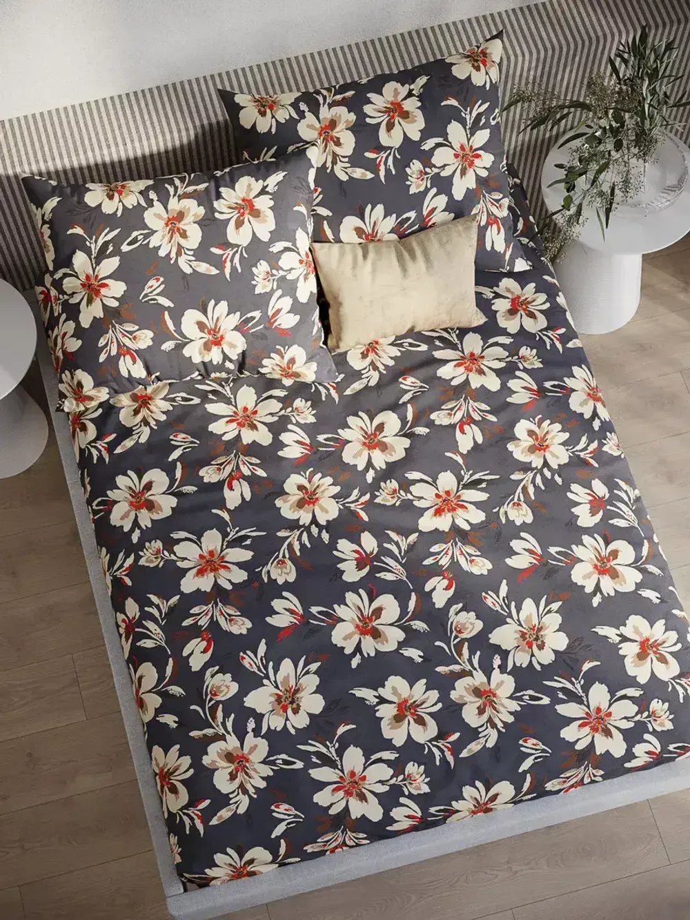 Постельное белье перкаль Сказка "Улисса" 1,5-сп Наволочка 50х70 см 1 шт Простынь на резинке 90x200 см Пододеяльник 145x205 см