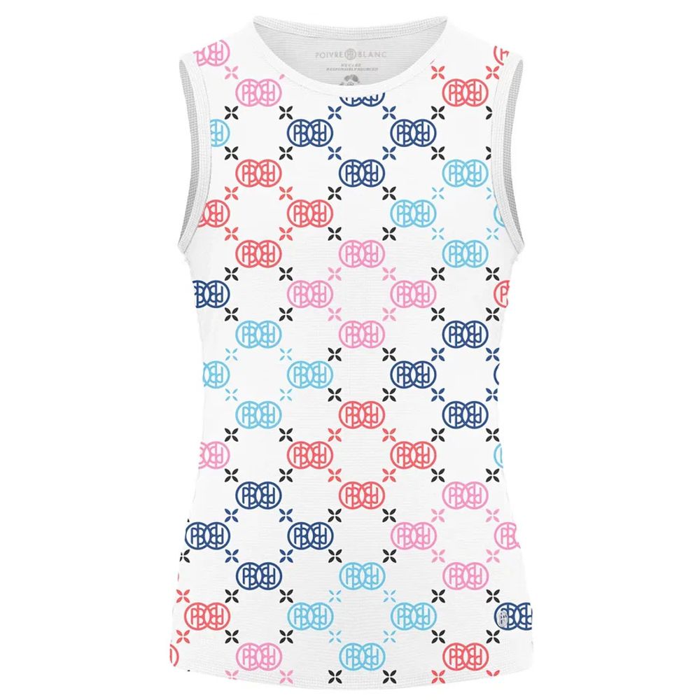 Одежда для тенниса Майка Женская POIVRE BLANC SLEEVELESS .