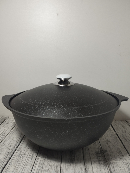 Казан д/плова АП 6л метал крыш Мамор темный кмт65а