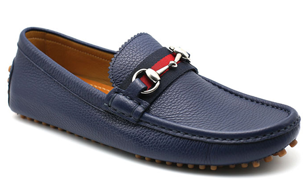 GUCCI Horsebit Gommino Loafers Men"s Low top Blue