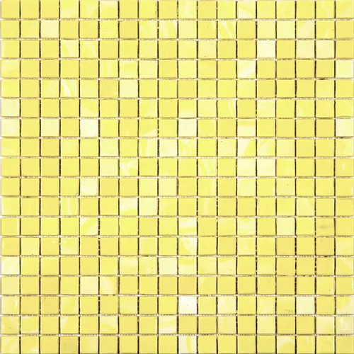 NC708 Мозаика одноцветная чип 15 стекло Alma Mono Color желтый квадрат глянцевый