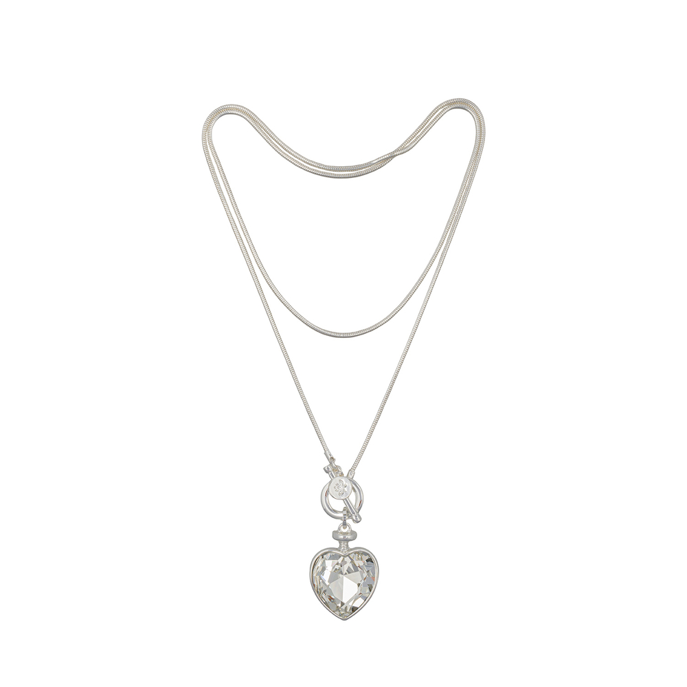 Колье Fiore Luna Crystal Heart Togl LN5237 S