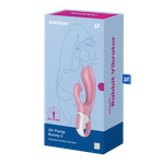 Вибратор с Функцией Расширения Satisfyer Air Pump Bunny 2 light red 038575SA