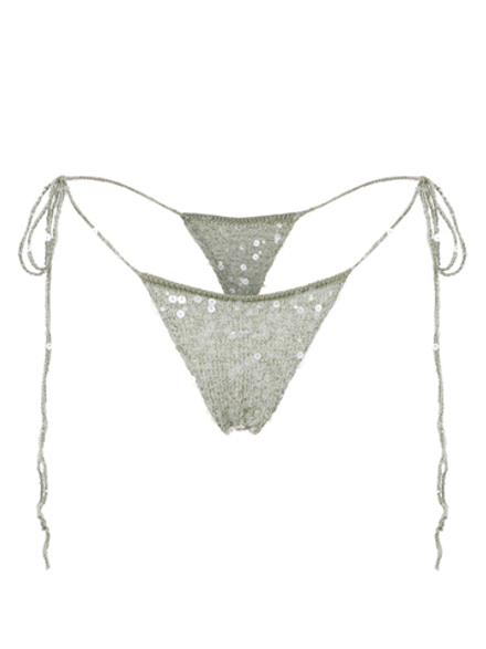 Вязаные стринги Matcha зеленый