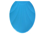 Сиденье для унитаза "Ракушка" голубая