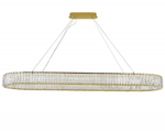 Подвесная светодиодная люстра Newport CRYSTAL 8240N/140 oval gold, М0071023