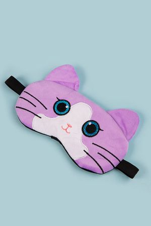 Маска для сна Sleepy, Фиолетовый кот