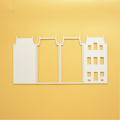 Заготовка для мастер-класса "Город Детства", Домик 6