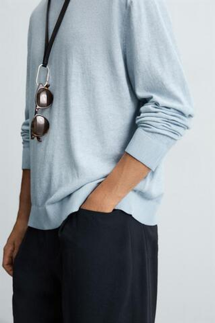 ZARA ДЖЕМПЕР СВОБОДНОГО КРОЯ, СИНЕВАТЫЙ