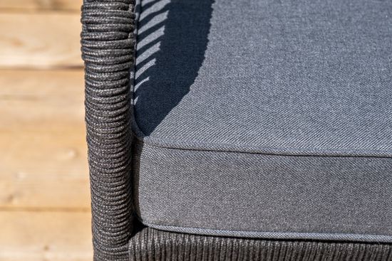 "Канны" модульная угловая лаунж-зона из роупа (веревки), цвет темно-серый