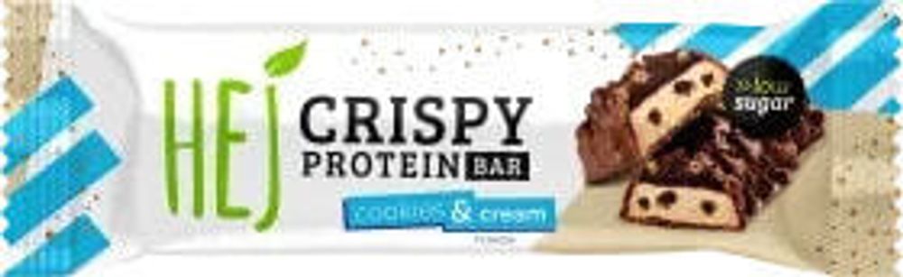 Proteinriegel Crispy Cookies &amp; Cream Geschmack, 45 g