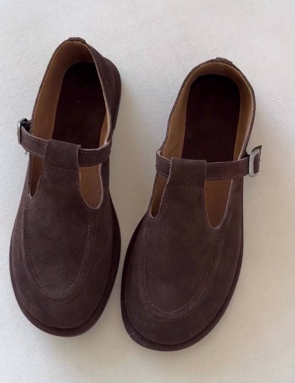 Лоферы из натуральной замши