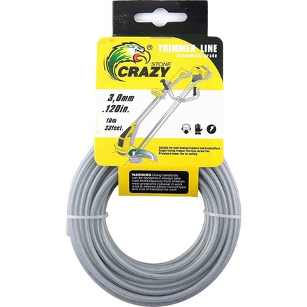 Леска для триммера Trimmer Line CRAZY армир 10м d=3,0мм