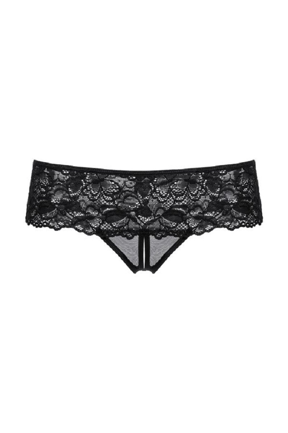 Шортики открытые кружевные черные S/M