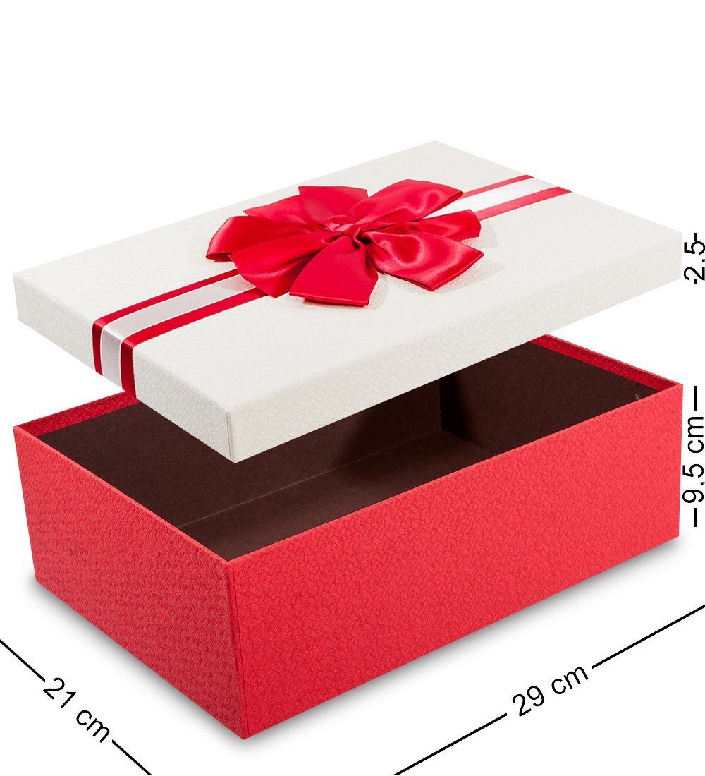 WF-20/3-B Коробка «Прямоугольник» цв.красн./бел.