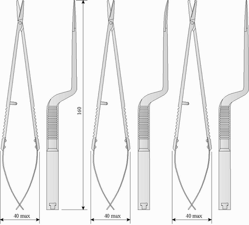 МЖ- 4/23 НОЖНИЦЫ МИКРОХИРУРГИЧЕСКИЕ СОСУДИСТЫЕ: ОСТРОКОНЕЧНЫЕ ПРЯМЫЕ, ТУПОКОНЕЧНЫЕ ПРЯМЫЕ, ОСТРОКОНЕ