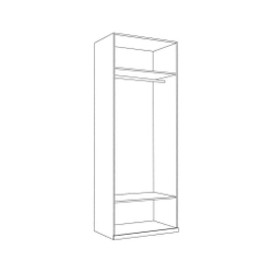 Валенсия шкаф для одежды 13.329 Белый