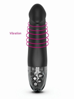 Черный вибратор с электростимуляцией Real Deal Neal - 16,5 см. (Цвет: черный)